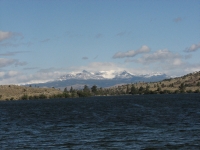 Snow on the mountains near Dubois